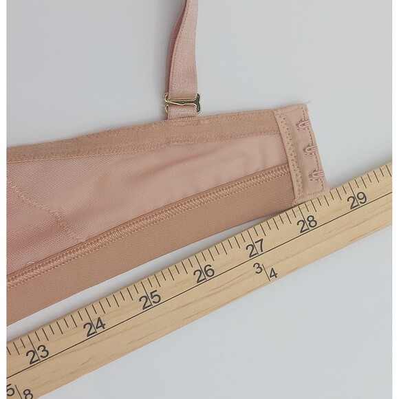 Soma Lightest Lift Lace Plunge Bra Size 36DD Nude Underwire Adjustable Straps - Picture 6 of 6